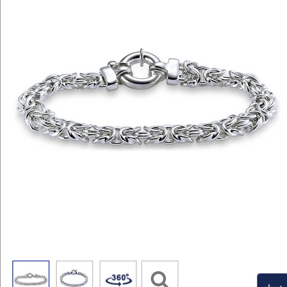Blue Nile Jewelry - 7.5” 9.25 Sterling Silver Braid Chain bracelet Blue Nile Jewelry - 7.5” 9.25 Sterling Silver Braid Chain bracelet